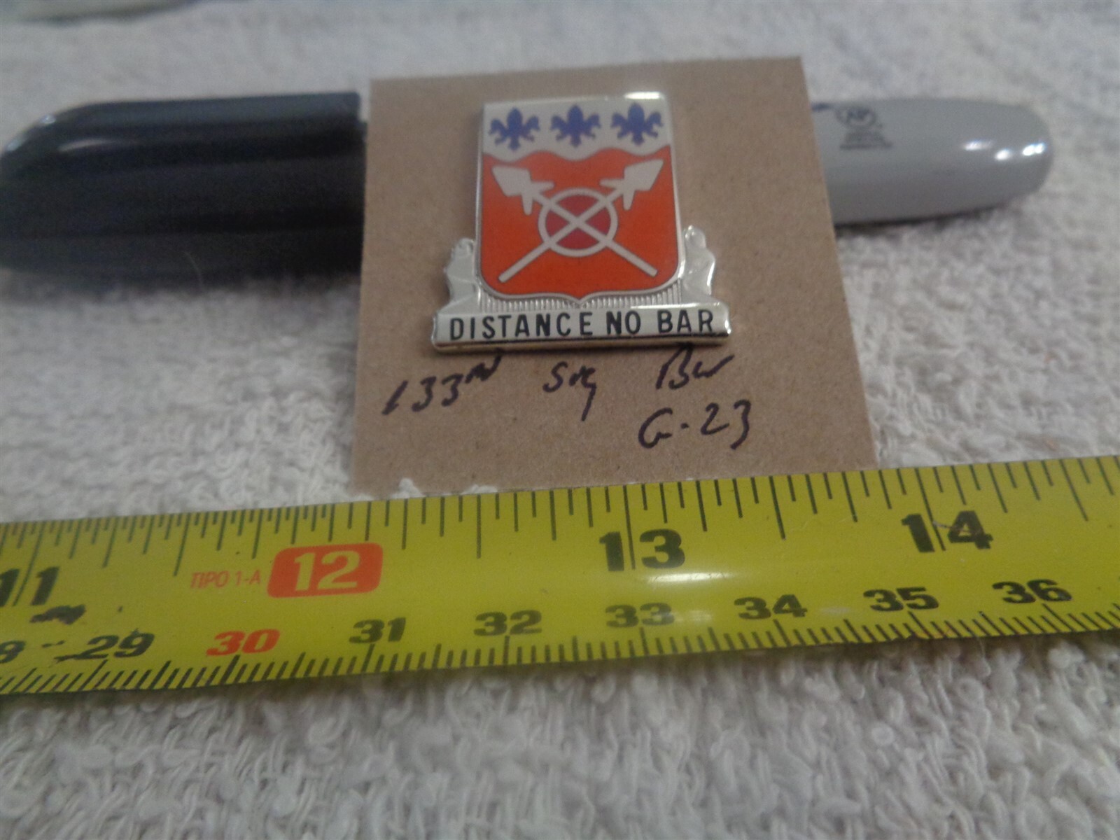 133rd Signal Battalion G-23 Unit Crest, DI, DUI (DRAW#H6)