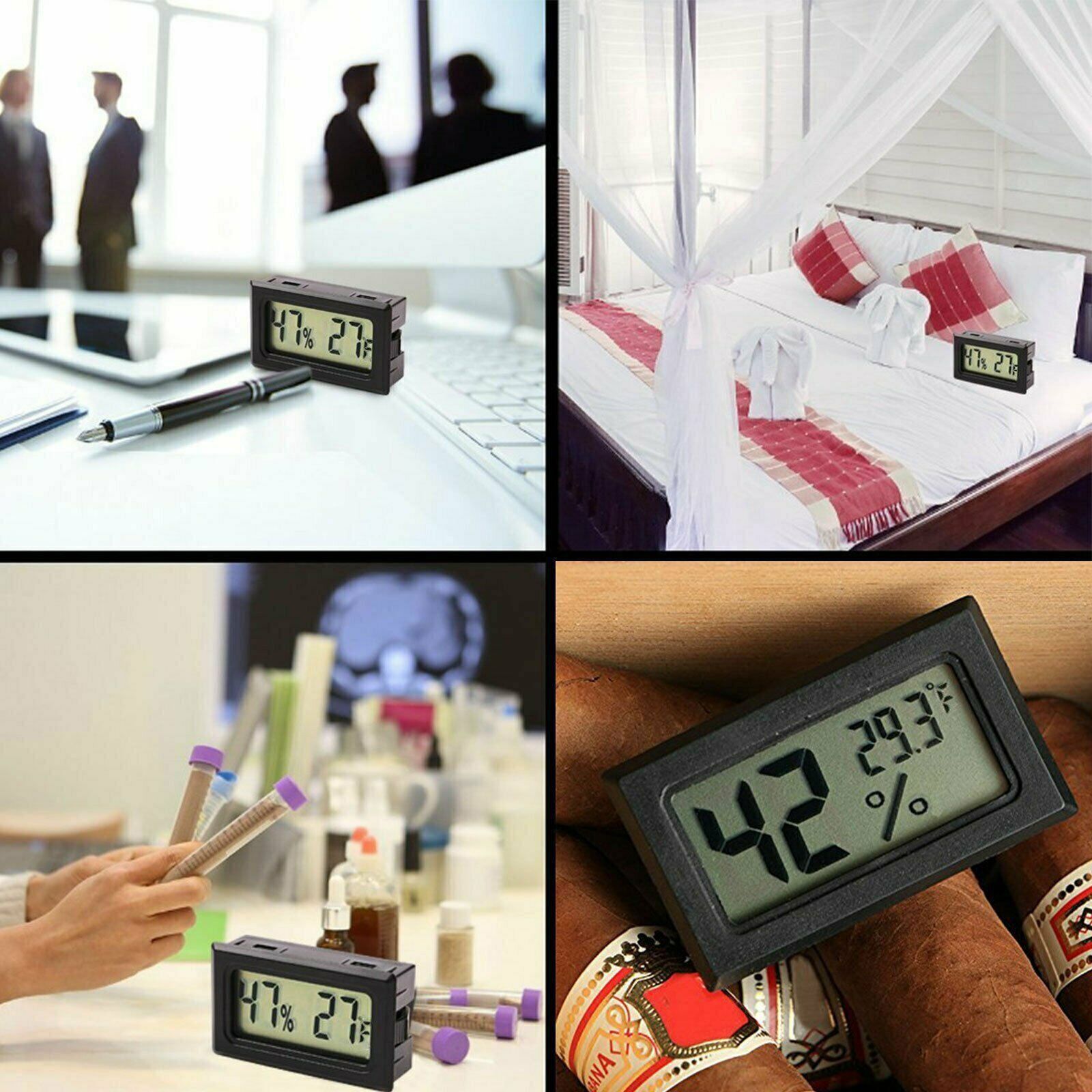 Digital LCD Indoor Temperature Humidity Meter Thermometer Fahrenheit Hygrometer