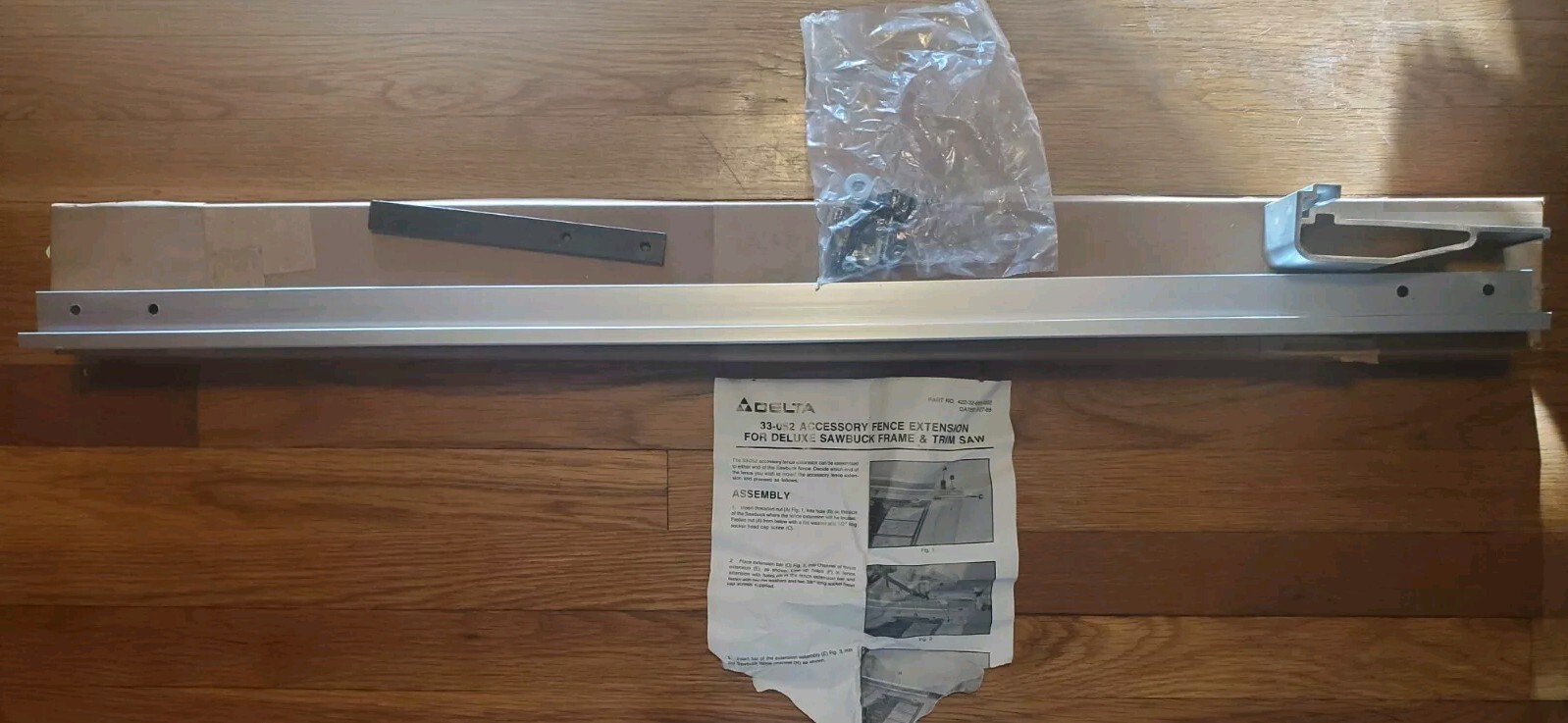 NOS Delta 33-052 Trim Saw Fence Extension