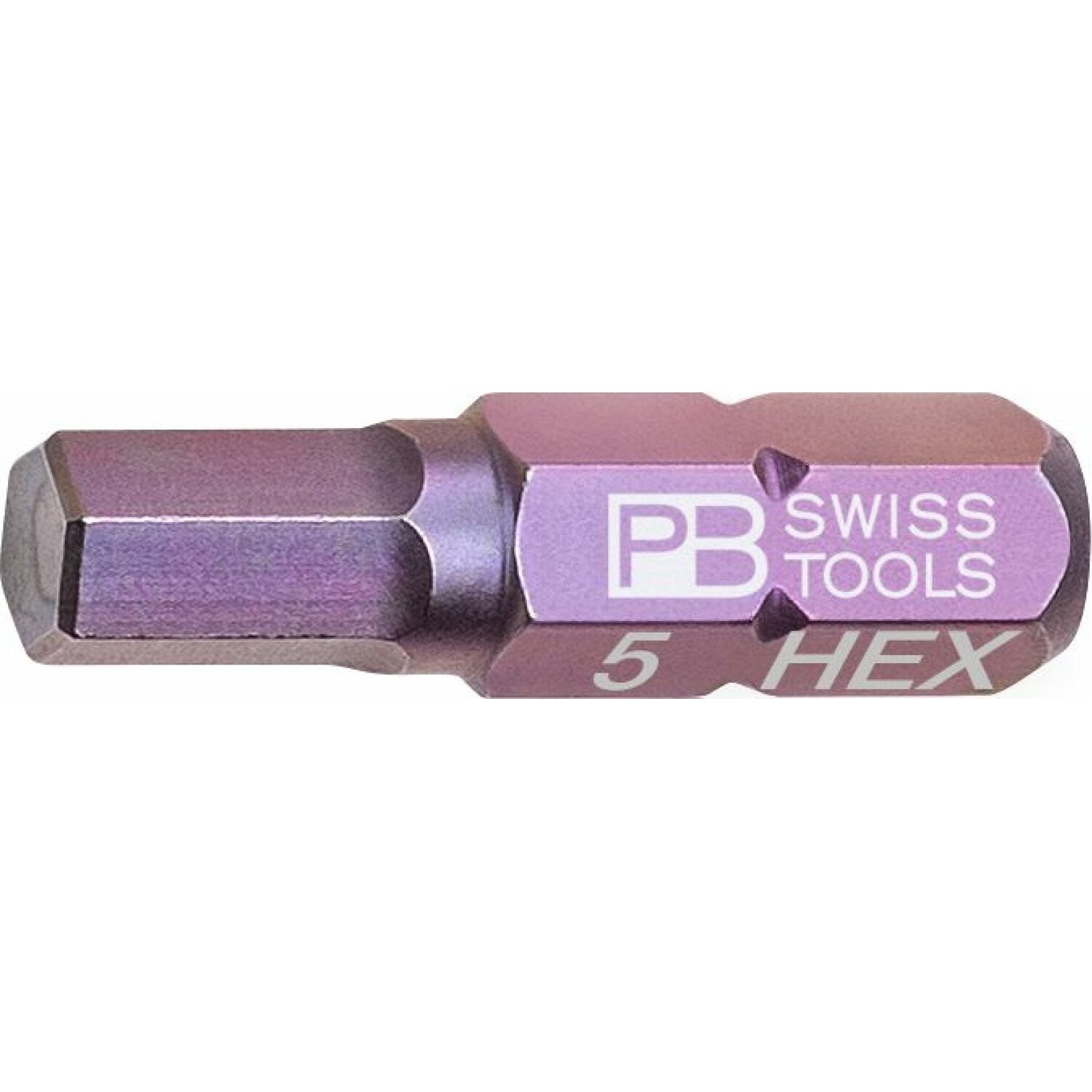 PB Swiss PB C6.210/5 Hex Precision Bit, 5 mm, L - 25 mm