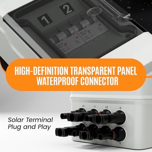 Solar Panel Disconnect Switch with 1000V DC 60Amp Circuit Breakers 60A 2String