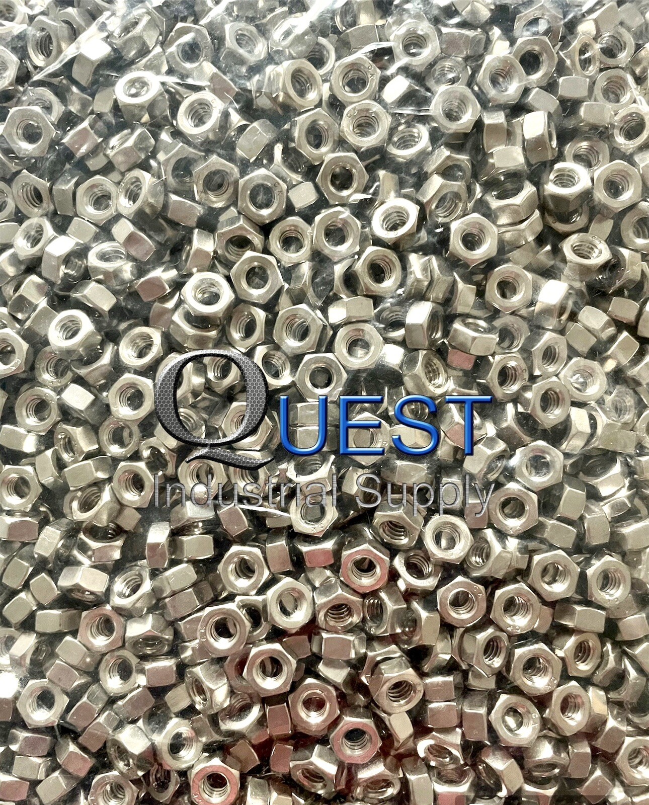 1/4-20 18-8 Stainless Steel Finished Hex Nuts (100/PK)