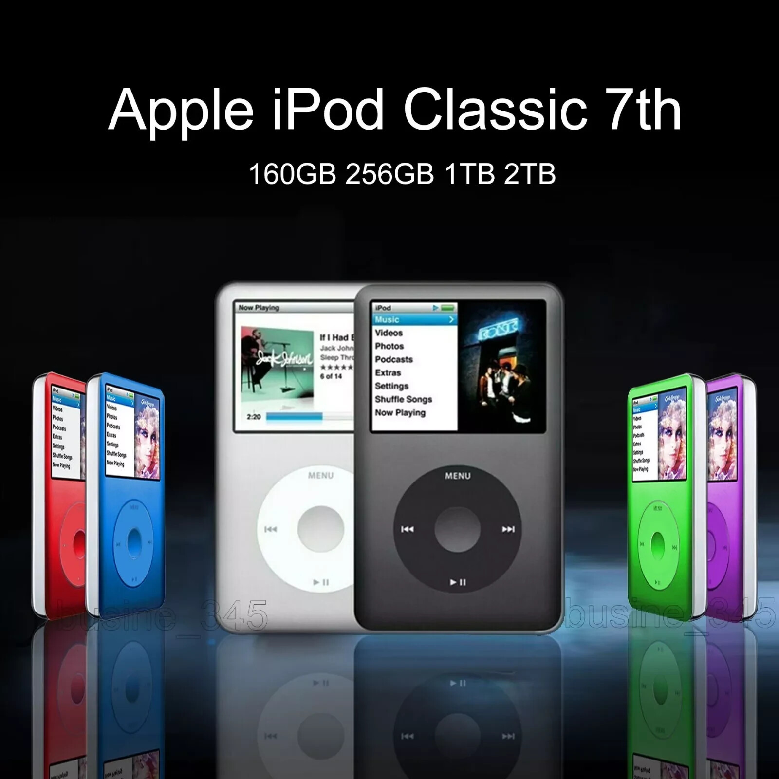 New Apple iPod Classic 7th Gen 160GB 256GB 512GB 1TB Mod Free Shipping Gift Idea