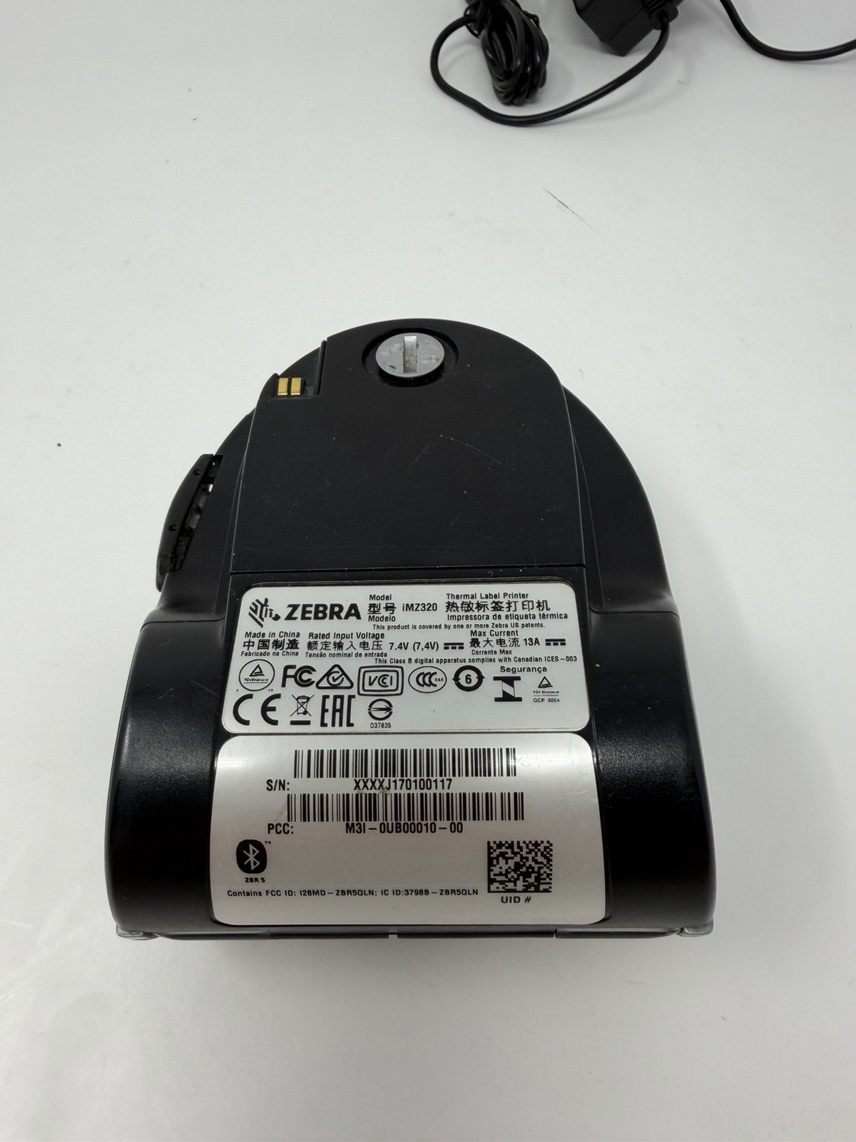 Zebra iMZ320 Mobile Wireless Bluetooth Thermal Receipt Printer M3I-0UB00010-00