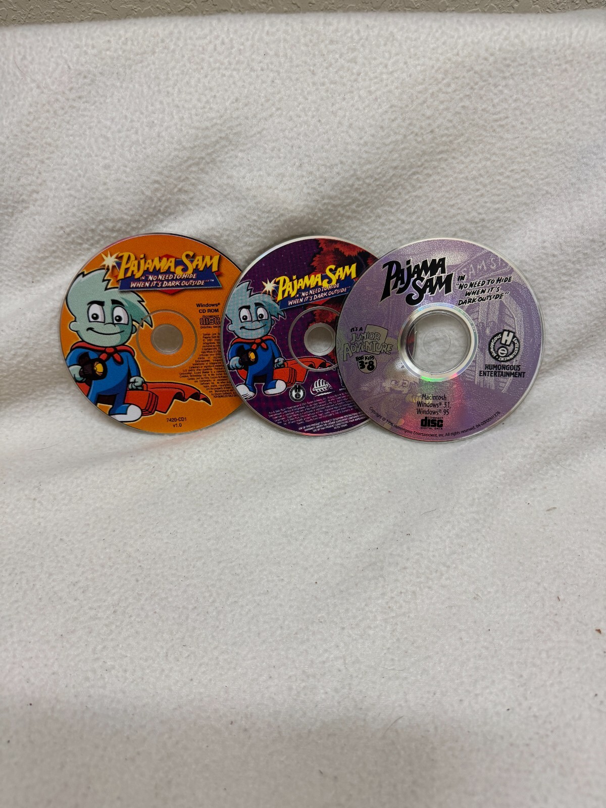 Pajama Sam in No Need to Hide When It's Dark Outside (PC CD-Rom, 2001)