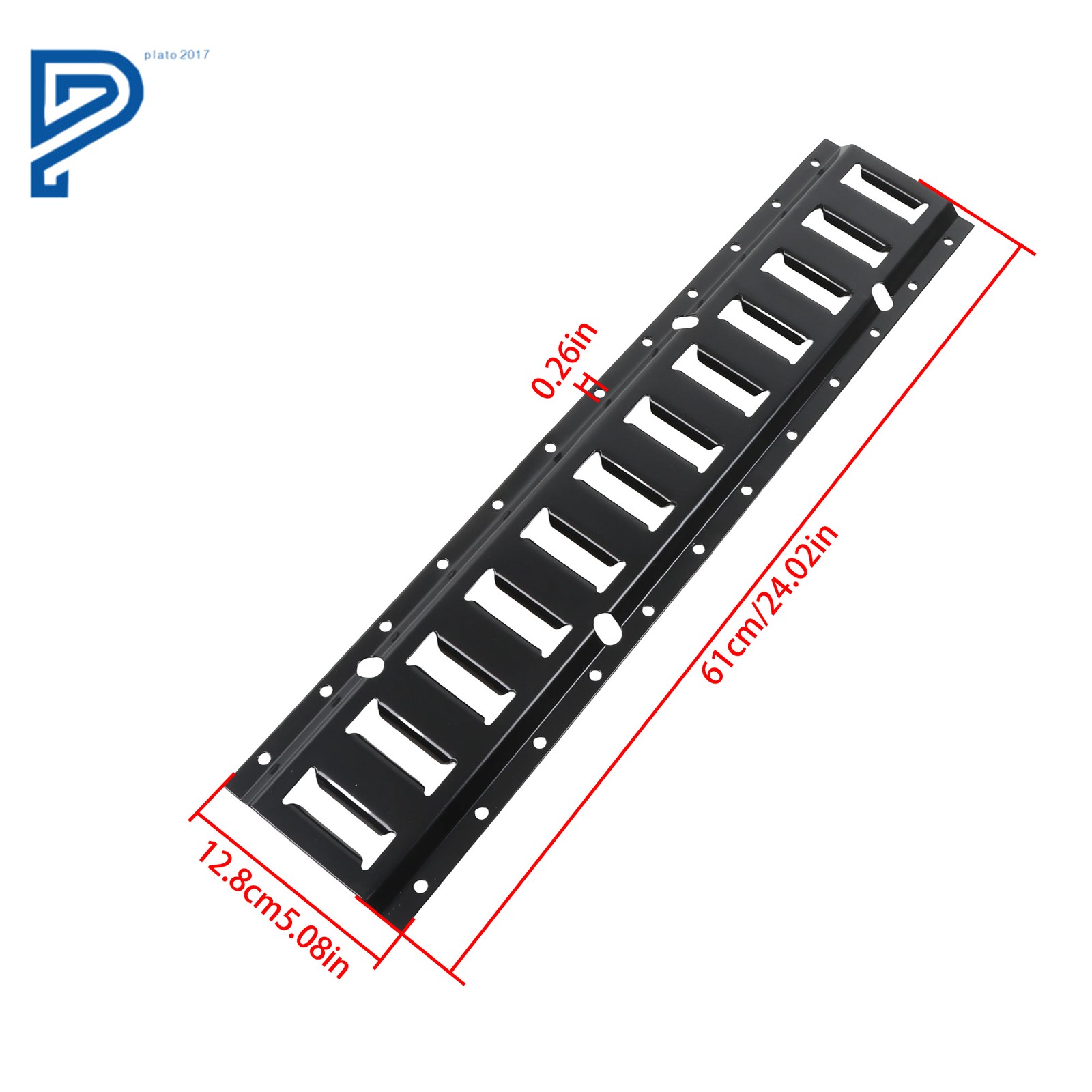 12 Pack E Track Tie Down Rails Power Coated E-Tracks 2' For Trailers