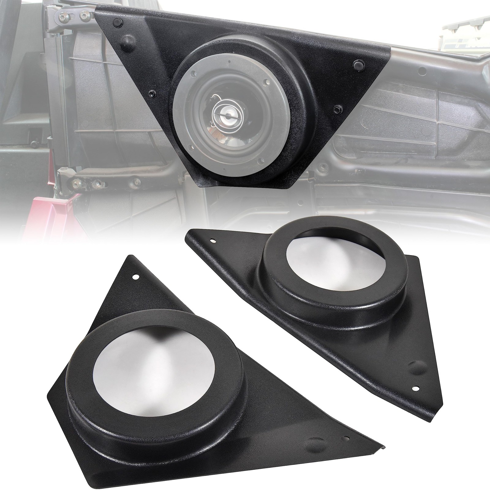 SAUTVS Front Door 6.5" Speaker Pods for RZR XP 1000 S 900 ACE 570 900 2014-20...
