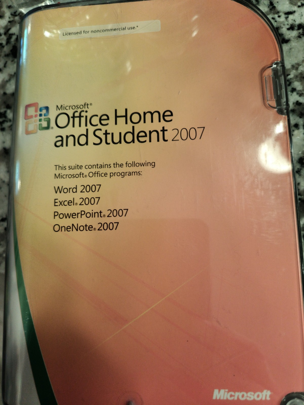 Microsoft Office 2007 Home and Student Disc In Original Case With Product Key