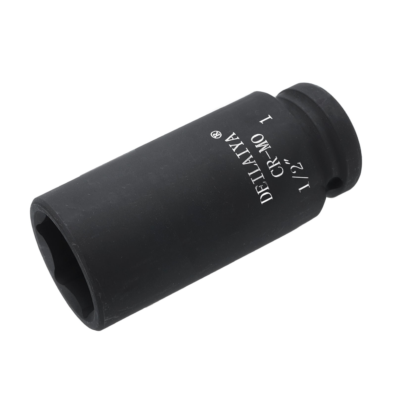 1 Inch SAE Deep Impact Socket 1/2 Inch Drive 6 Point CR-MO Steel Socket