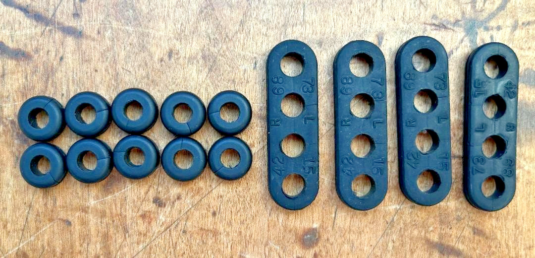 1955 1956 1957 Chevy V8 Spark Plug Wire Grommet Set Rubber NEW