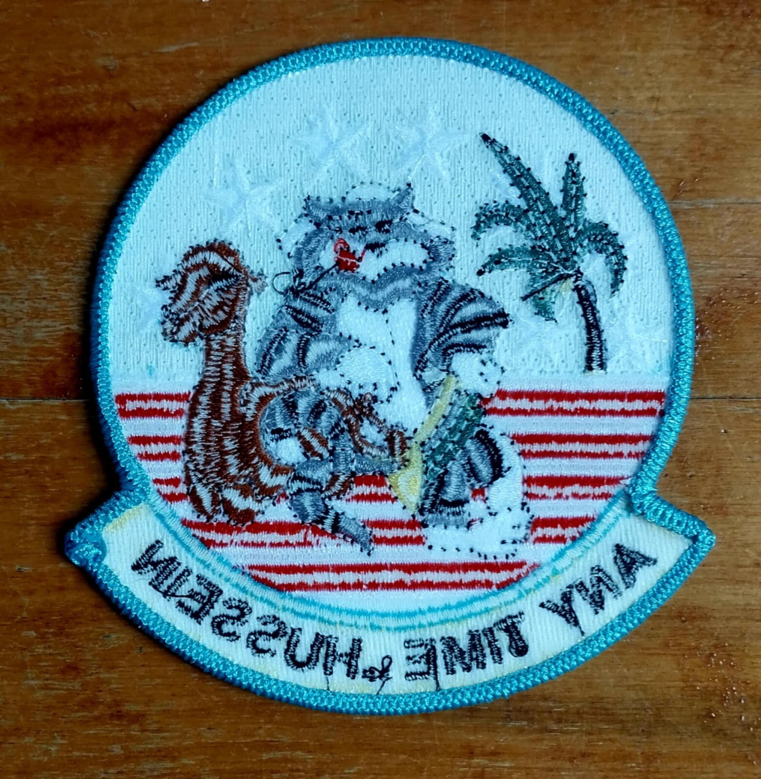 TOMCAT ANYTIME HUSSEIN Navy Military Patch