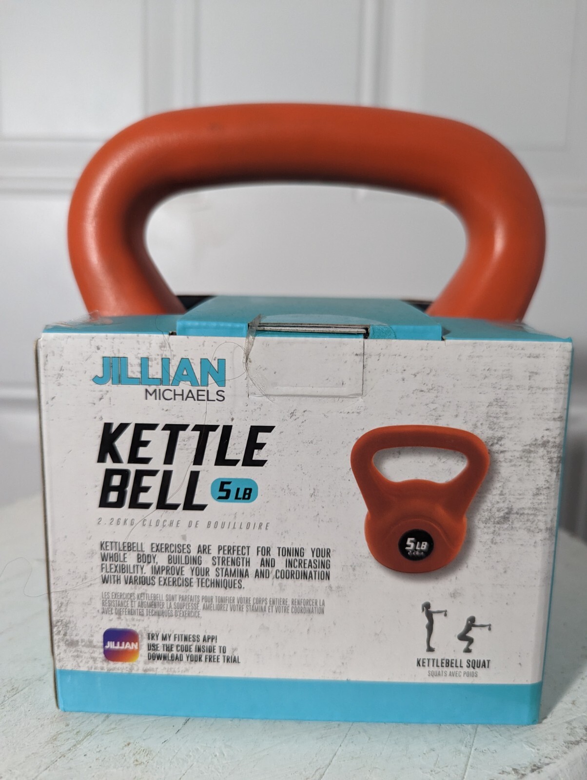 Jillian Michaels Single 5 Lb Kettle Bell Gym Weights Dumbbell