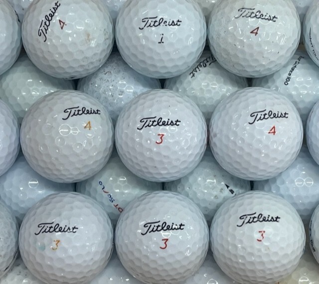 100 Titleist Bulk Lot Used Golf Balls Mixed 3A Good Condition White