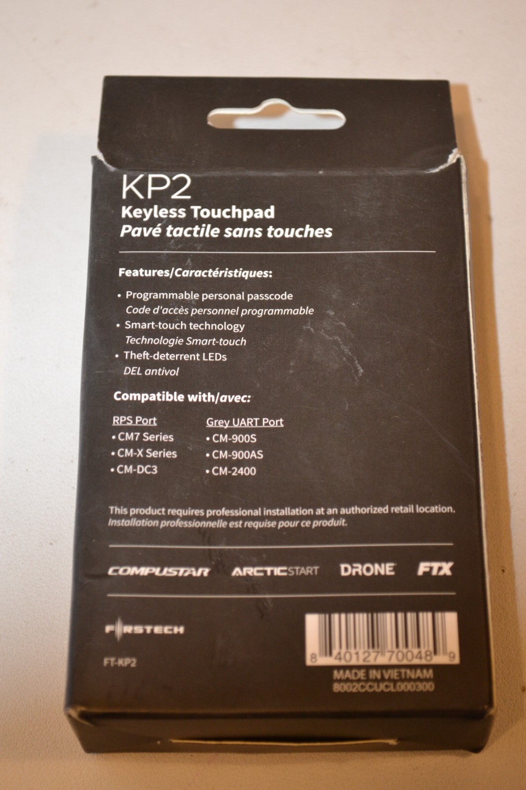 Firstech FTKP2 - KP2 7-Digit Keyless Touchpad CompuStar