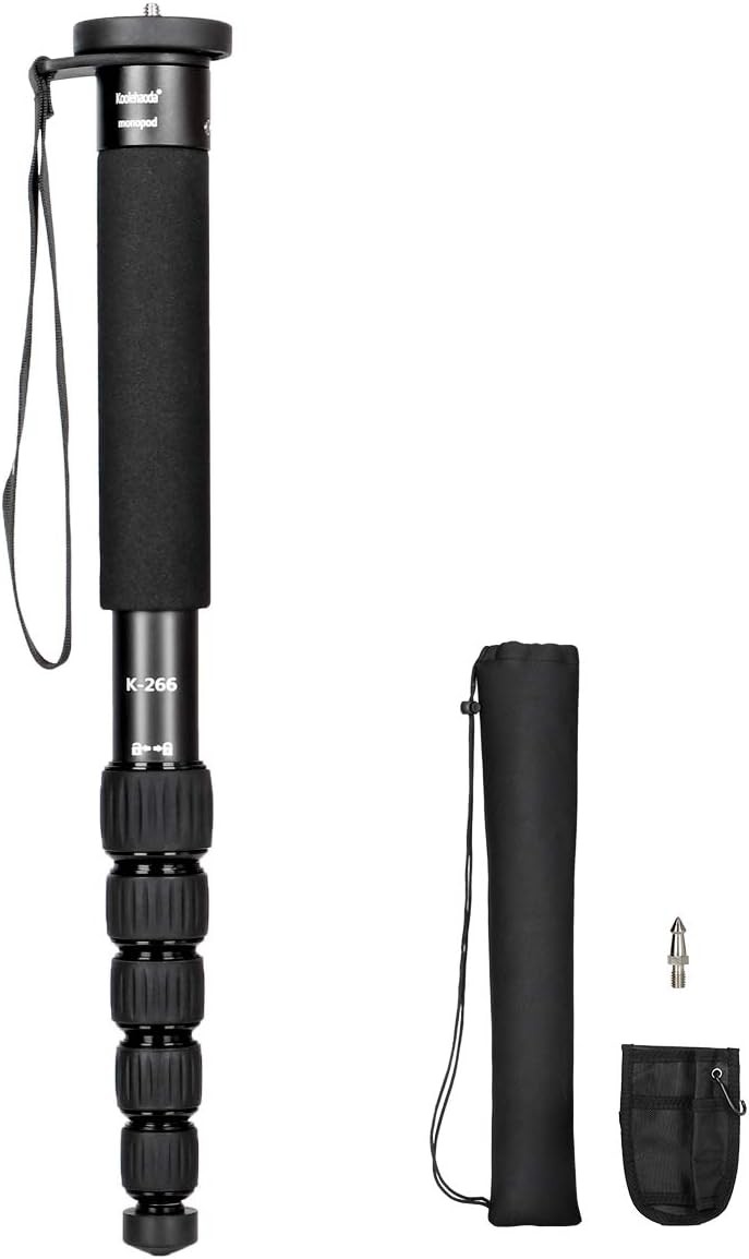 Koolehaoda Camera Monopod 61" Aluminum Portable Photography Unipod Stick