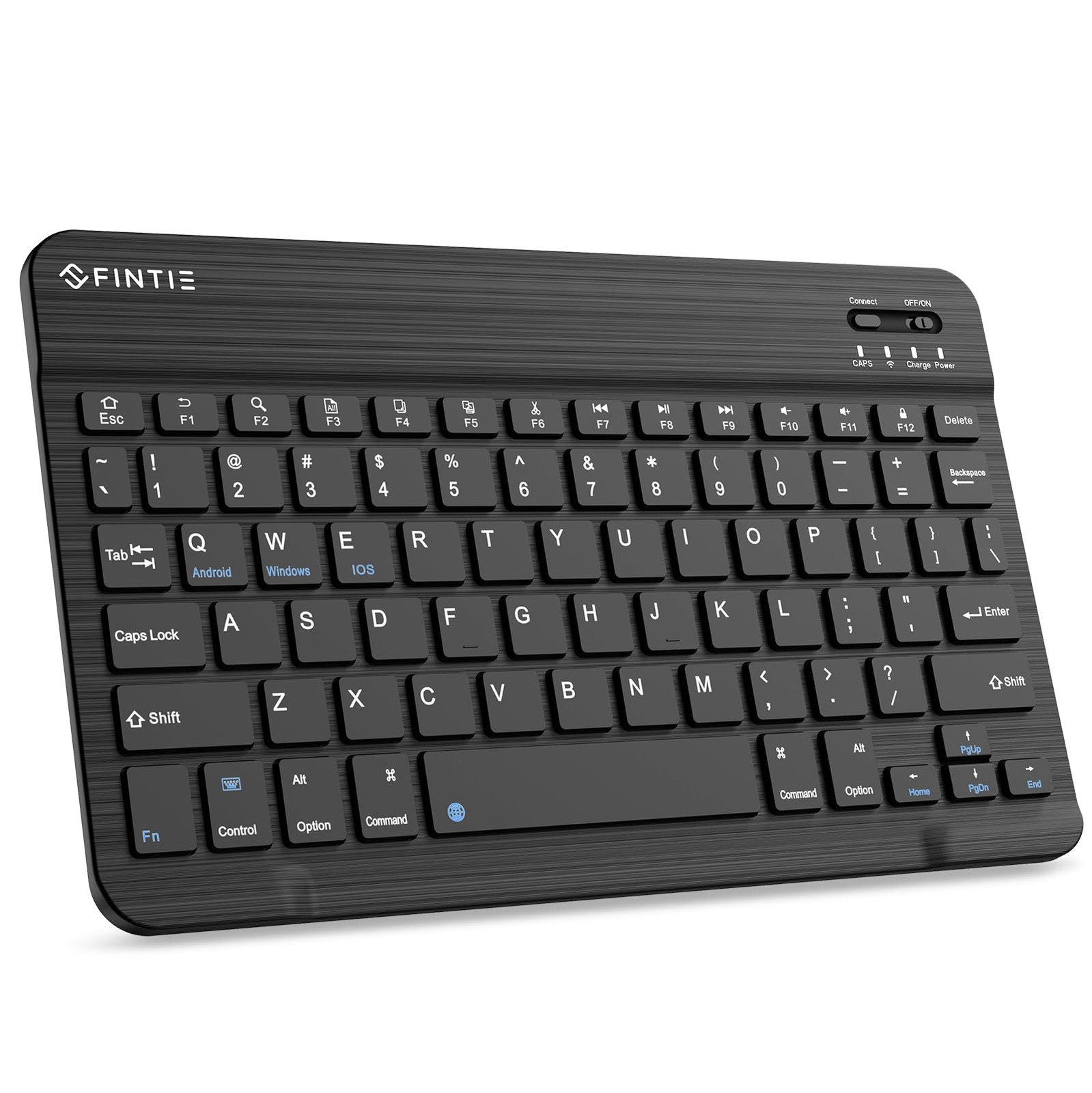 FINTIE 10-Inch Ultrathin Wireless Bluetooth Keyboard Compatible with Black