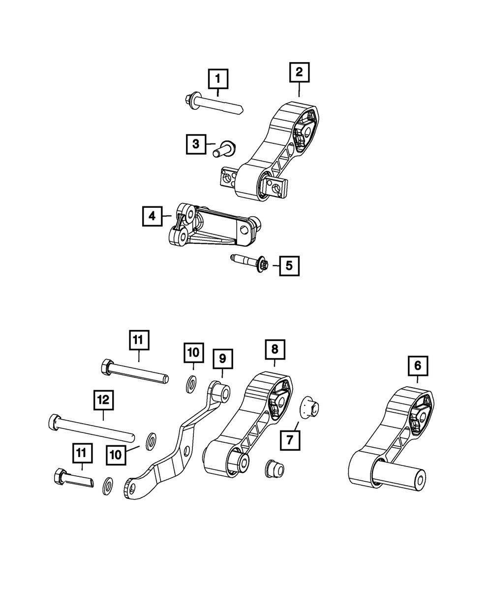Genuine Mopar Differential Bracket 68073053AB