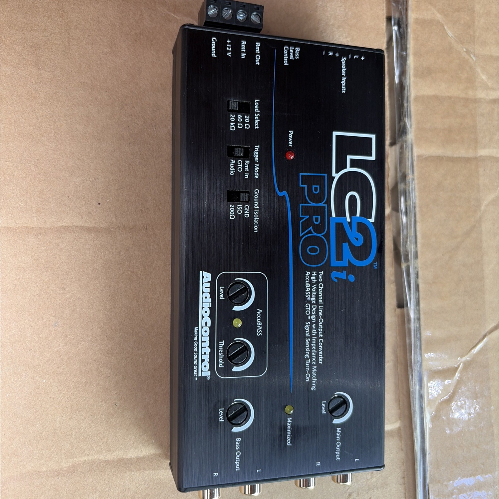 AudioControl LC2i PRO 2 Channel 400 Watts line output converter AccuBASS ACR-1