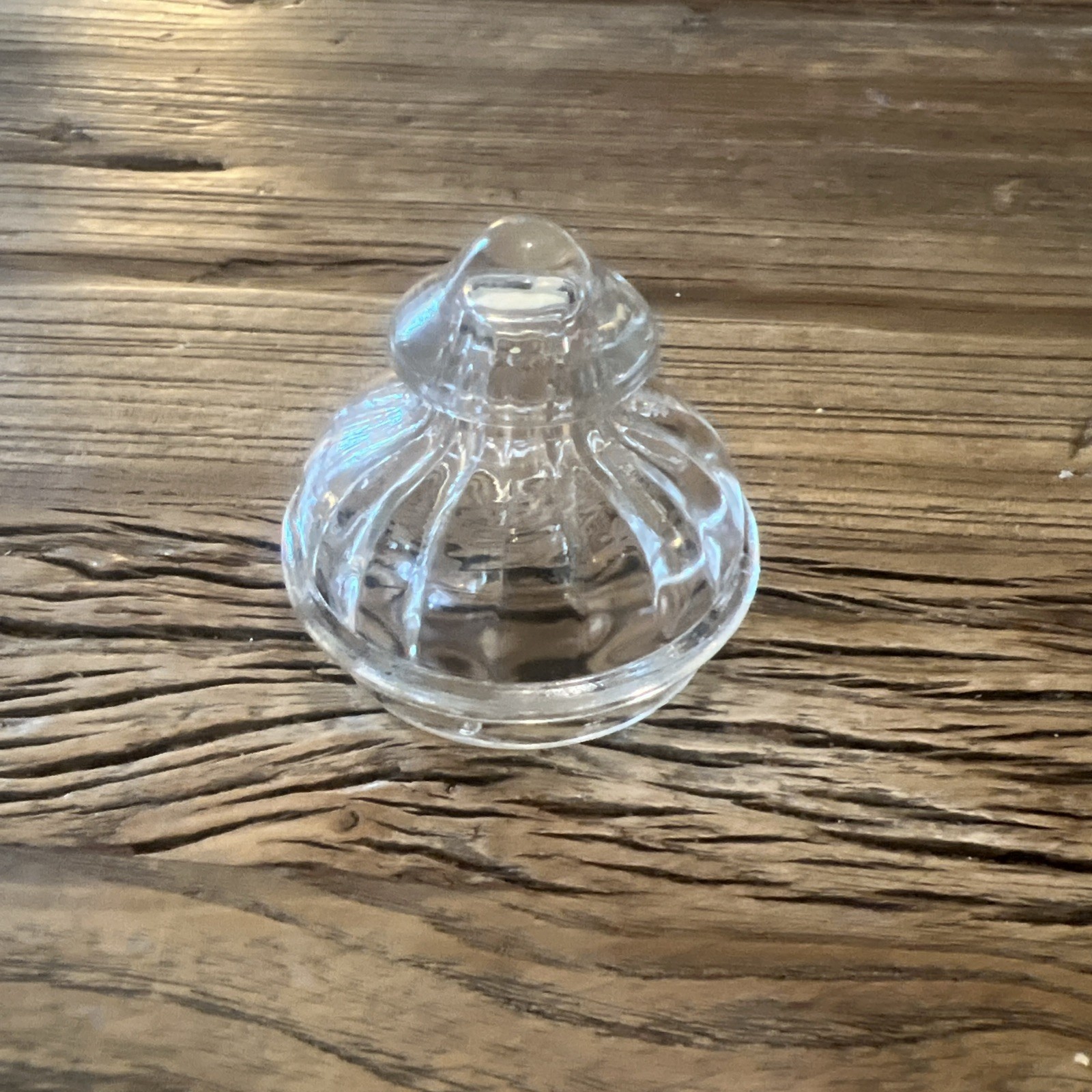 Vintage Clear Glass Percolator LID KNOB Coffee Pot Top Topper w/ Knobs