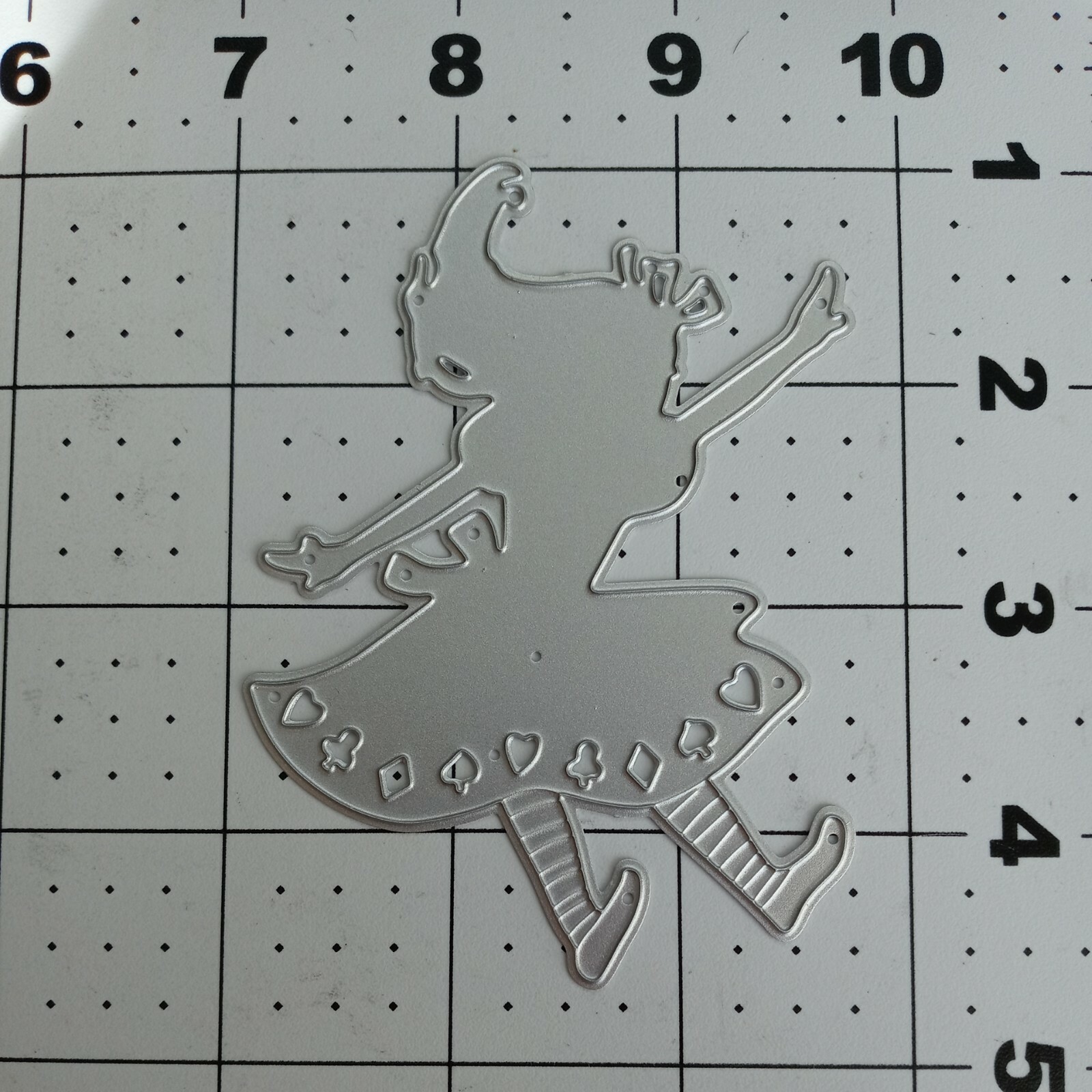 Universal Thin Metal Die Cut Tool Emboss Alice in Wonderland Falling rabbit hole