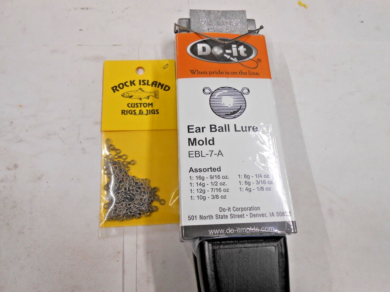 3410 Do-It Ear Ball Lure Mold  1/8 - 3/8 oz 100 # 0 eyes included