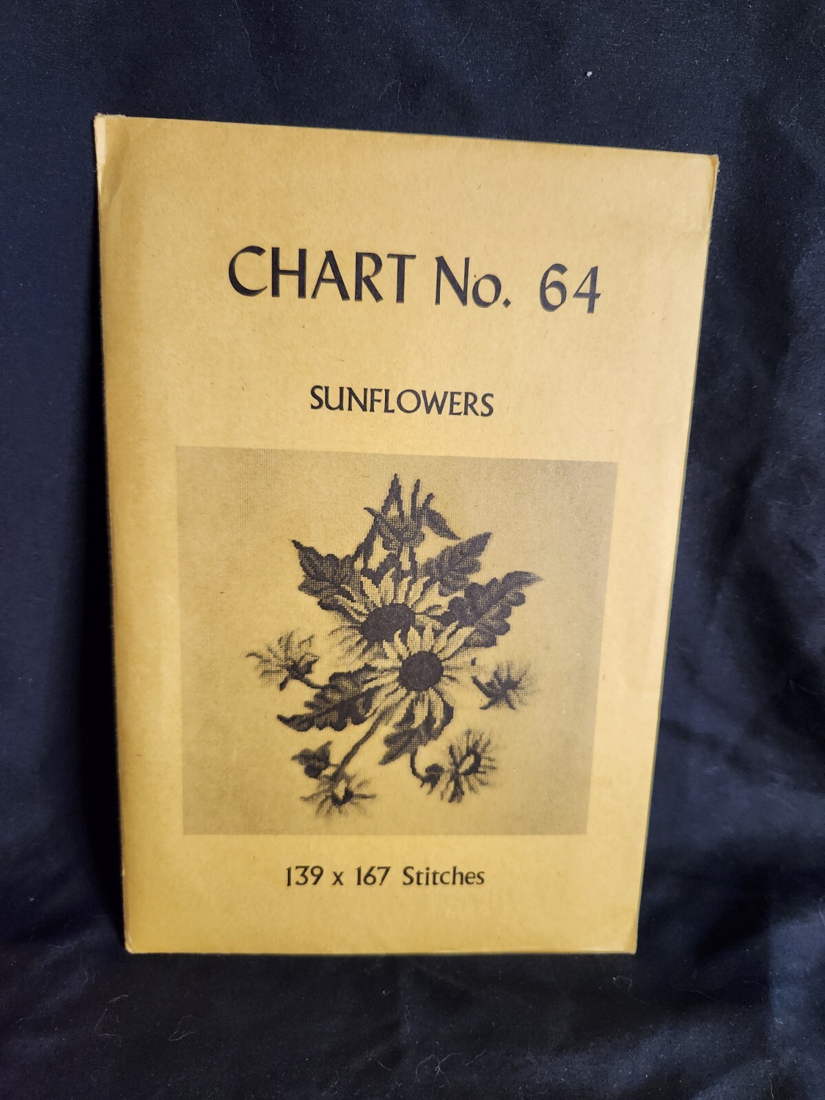 Babs Fuhrmann Petit Point Chart No. 64 Sunflowers 139x167 Vtg Rare