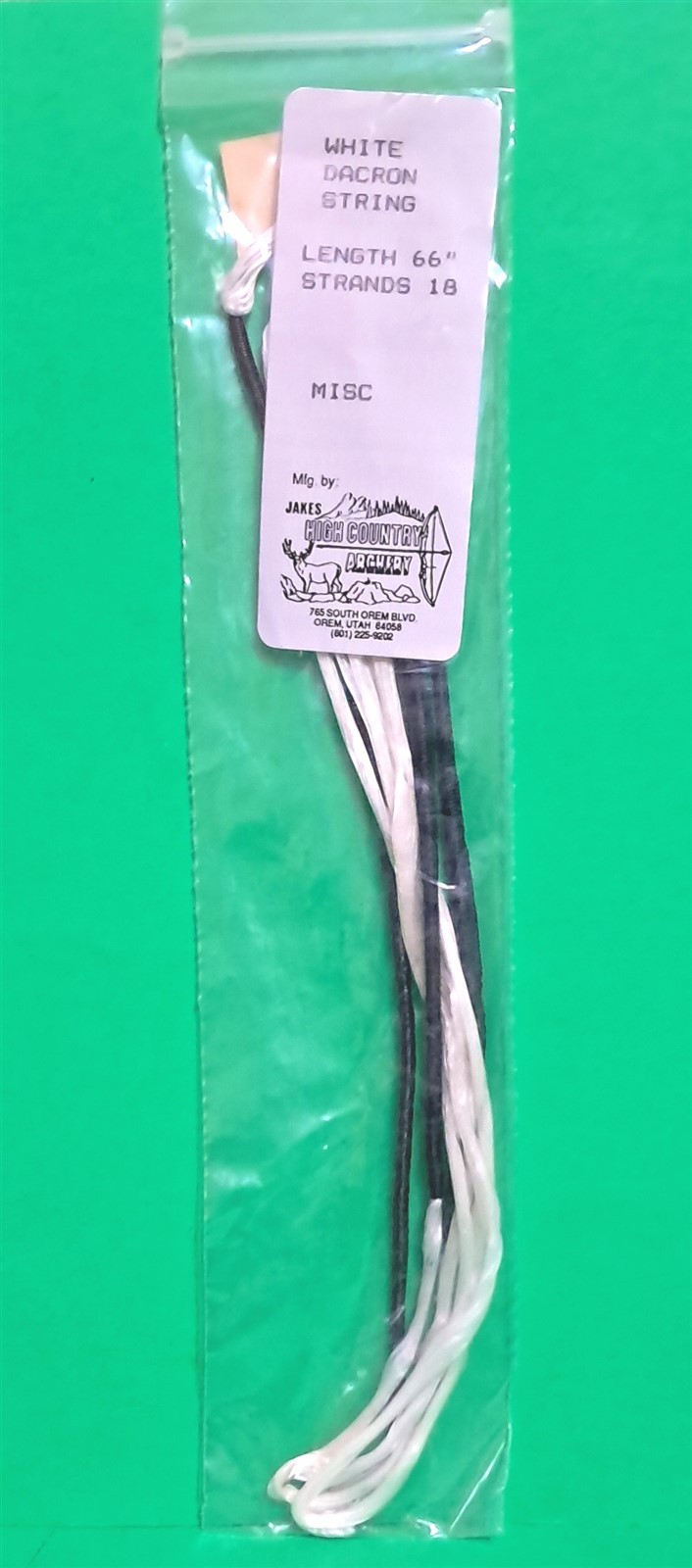 New Jakes High Country Premium Recurve Bow Replacement String - 70" AMO - 18 st