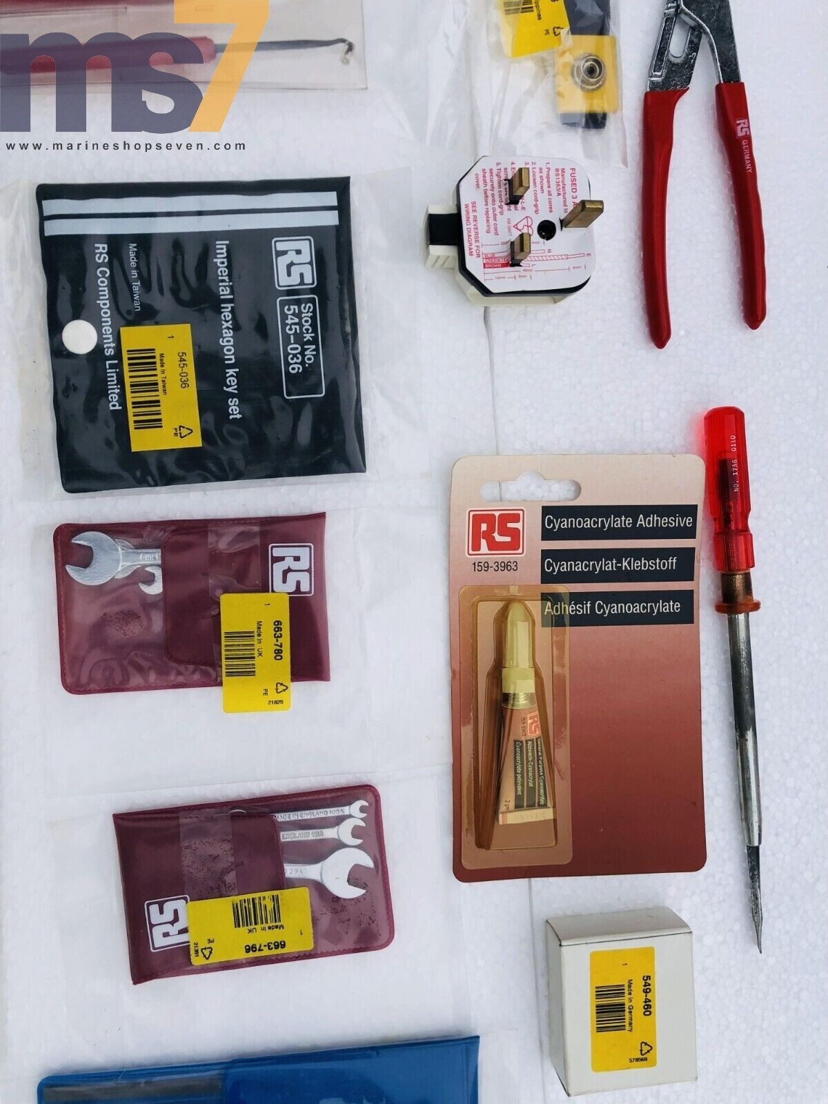 RS COMPONENTS ELECTRO-MECHANICAL TOOL KIT WITH ACCESSORIES AS SHOWN #NEW