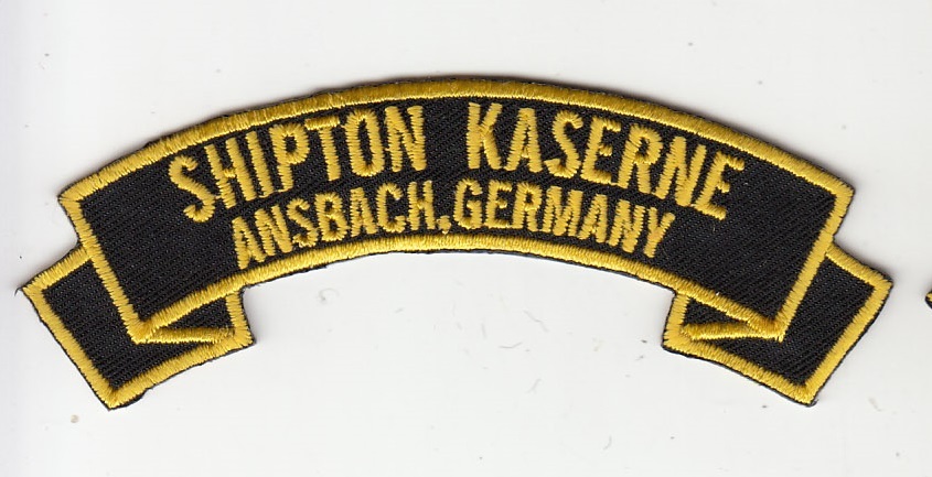 Shipton Kaserne,Ansbach Germany embroidered patch