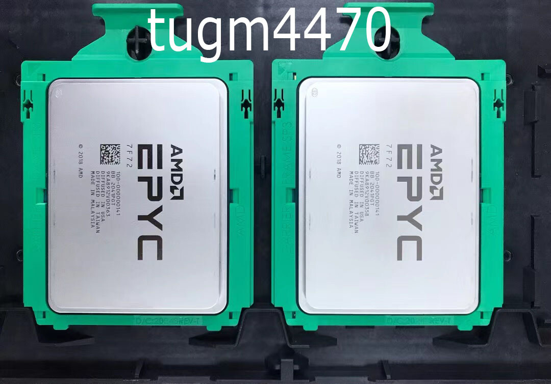CPU Processor 3.2GHz 24 Core 48 Thread 192MB 240W AMD Epyc 7f72 Fast Ship