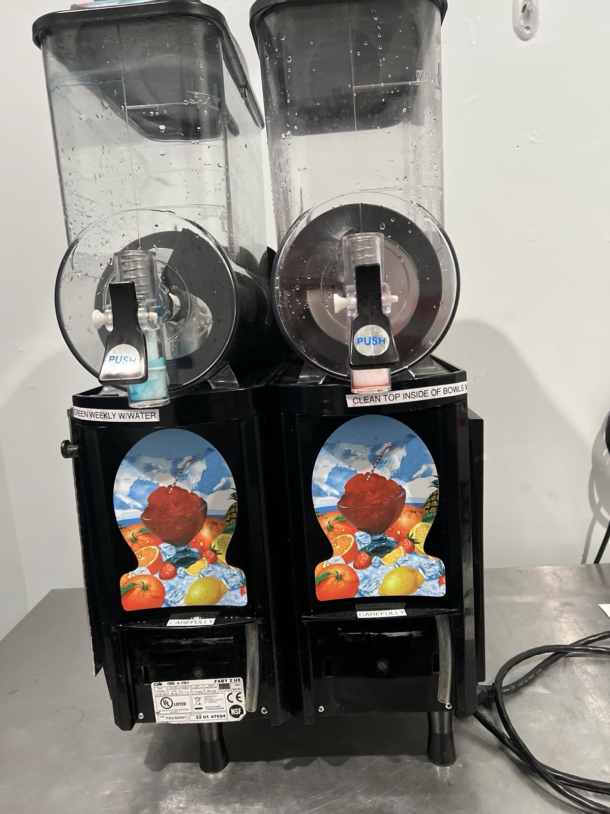 2 Bowl Faby Slushy Machine - Great Working Condition - Low price!