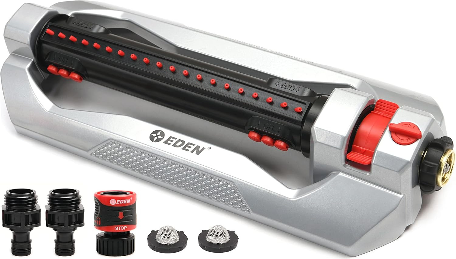96216 Heavy Duty Turbo Oscillating Sprinkler, Covers up to 4,900 Sq. Ft., 20 Pre