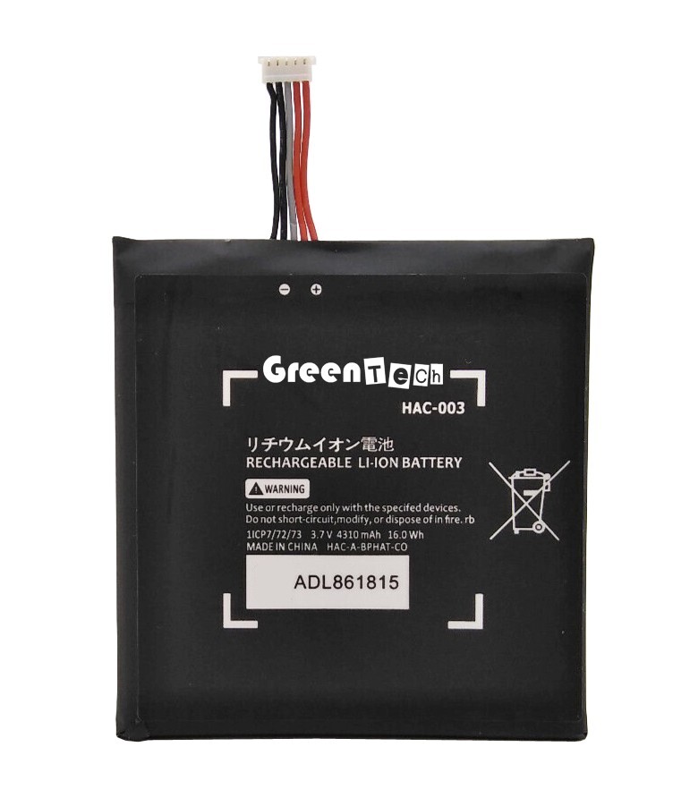 GREENTECH HAC-003 BATTERY FOR NINTENDO SWITCH 2017 HAC-001 3.7V 16WHR ADL861815
