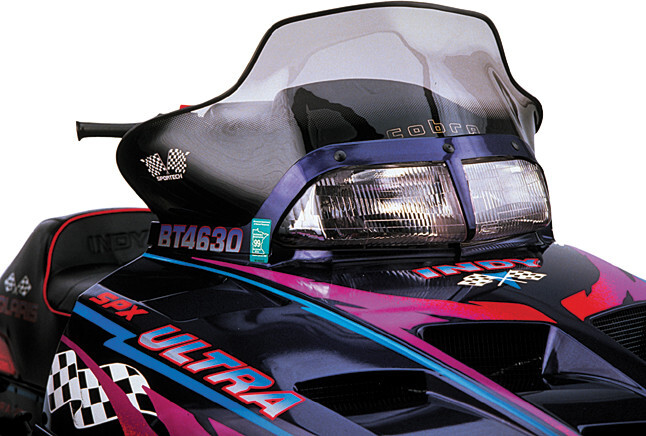 Powermadd Windshield 13.5in. Tint/Black Accent Graphics 11430