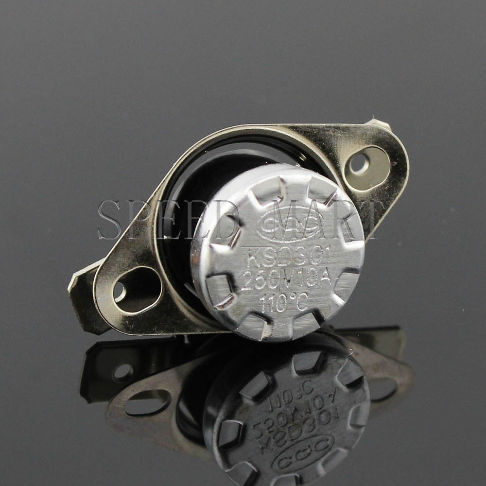 Temperature Switch Control Sensor Thermal Thermostat 110°C N.O. KSD301