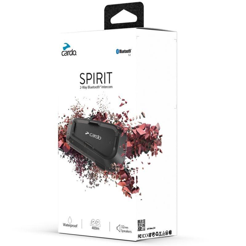 Cardo Spirit Single Bluetooth Communication System for Motorcycle Helmets