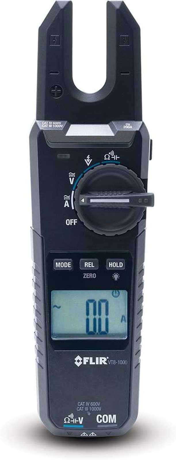 VT8-1000 Voltage & Current Tester 1000V/200A with Open Jaw - Black