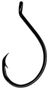 Eagle Claw L2222G-2 Black Platinum Circle Hook Size 2 10CT