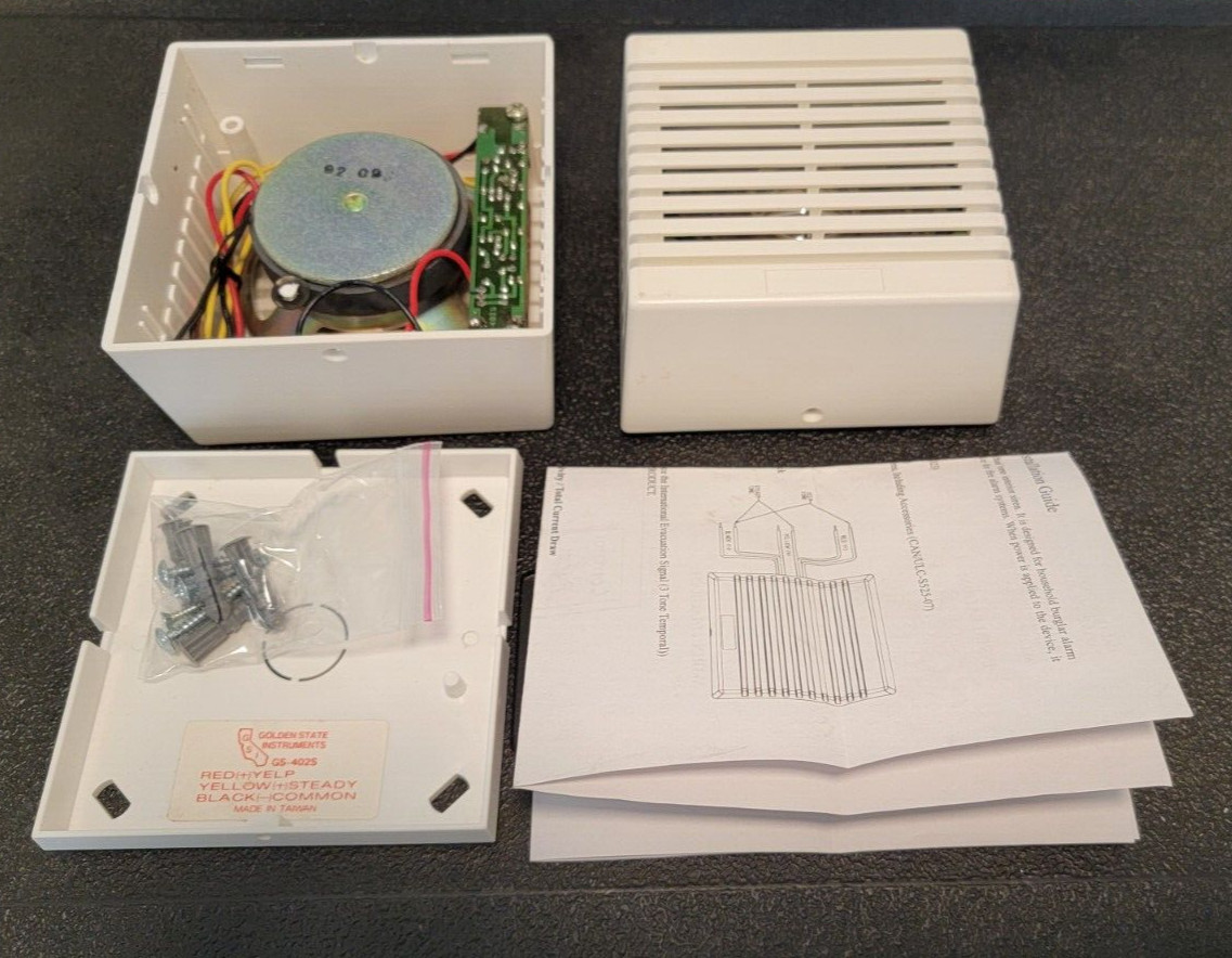 2 X NEW Golden State Instrument Self-Contained Siren  Speaker  GS-402S No Box