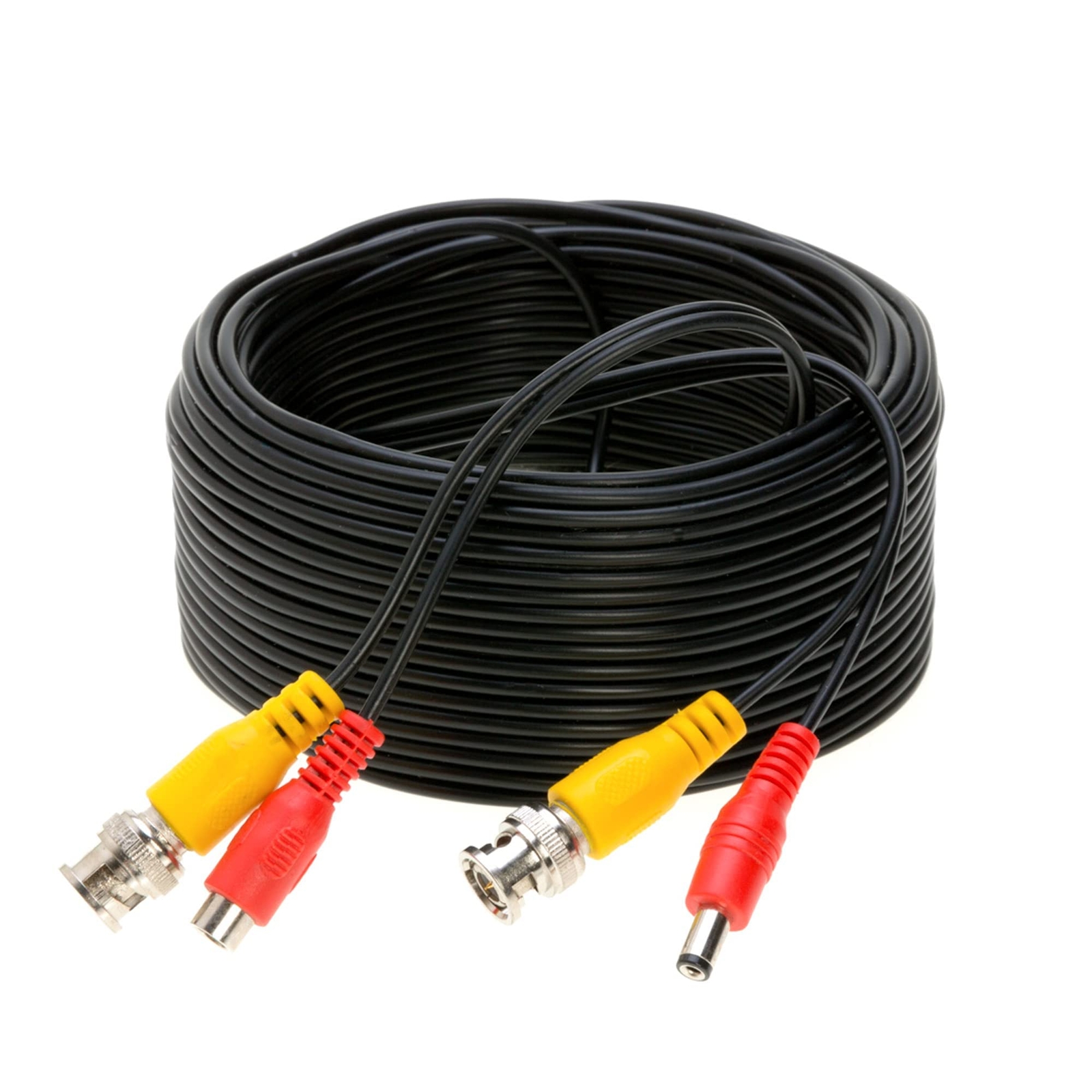 75FT Black Premade BNC Video Power Cable Extension Wire for CCTV Security Cam...