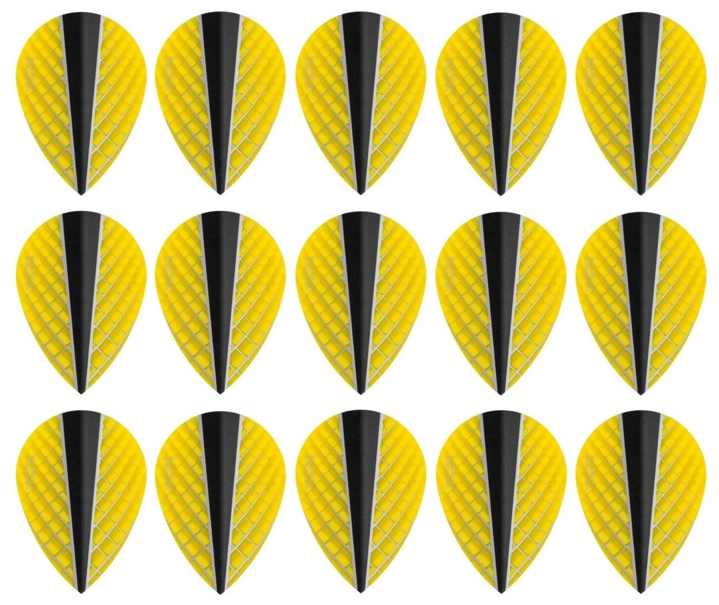 5 New Sets Harrows Quantum X Pear Dart Flights - Ships w/ Tracking - Yellow