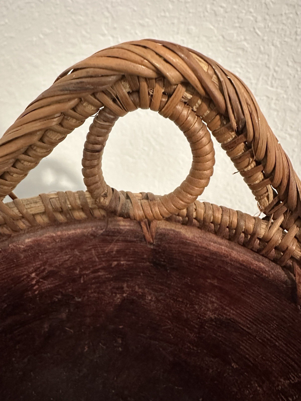 Handmade Woven Basket Bowl Piece
