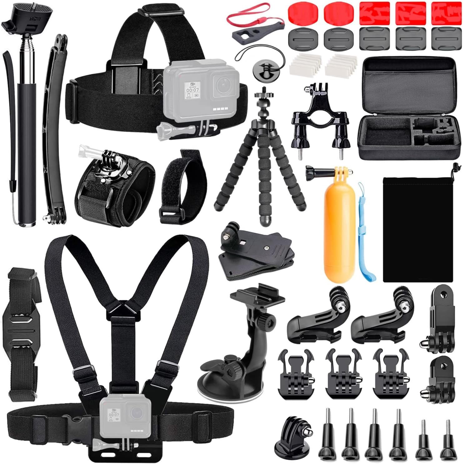 Kit de accesorios para cámara de acción Koah 50 en 1 compatible con GoPro