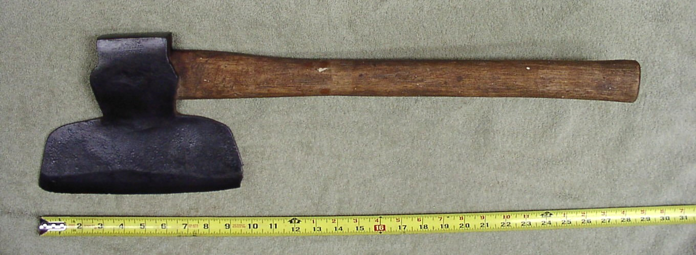Antique Wm. Beatty & Son Broad Axe,Cow Logo,9-11/16" Head,1839-1882,VGC,L@@K!