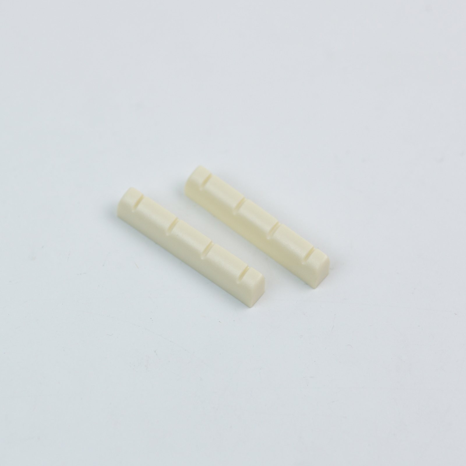 2x Hardened plastic Ukulele Nut Slotted 1-3/8",Ivory Color