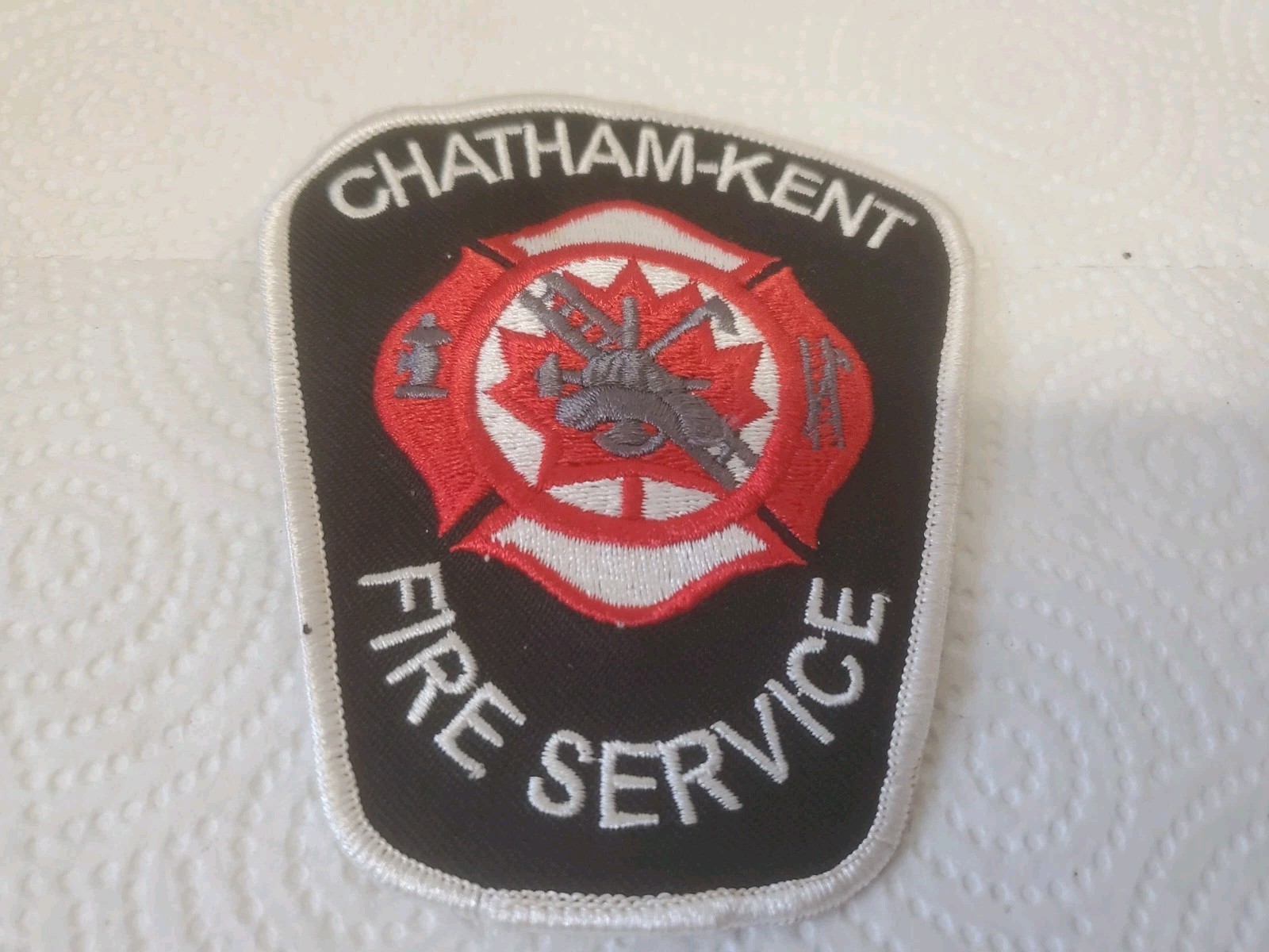 3-1/2" X 4-1/4" Cloth Patch Chatham Kent Fire Service Canada