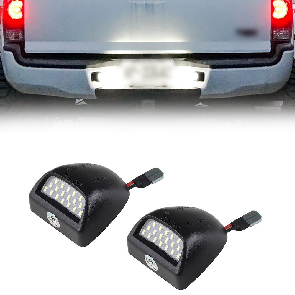 2pcs License Plate LED Light Assembly For 2009 2010 2011 2012 Chevrolet Traverse