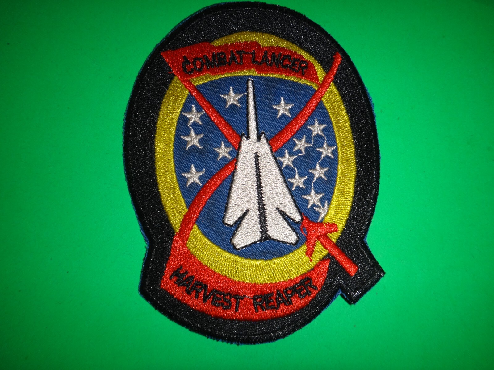 US Air Force COMBAT LANCER HARVEST REAPER Test Program Patch From Vietnam War