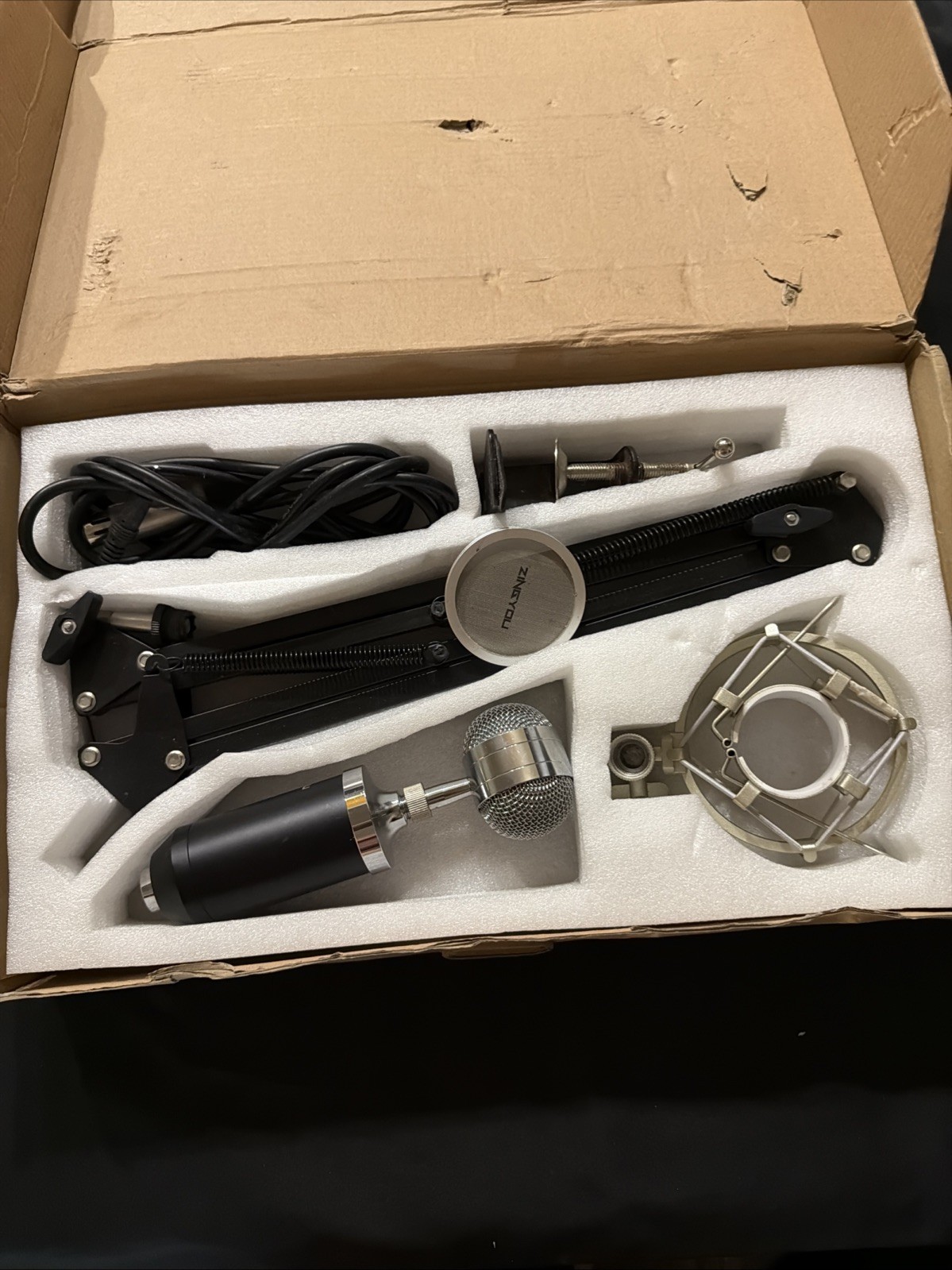 Audio Microphone Bundle BM-8000 Mic w/filters Studio Recording Open Box 🥰