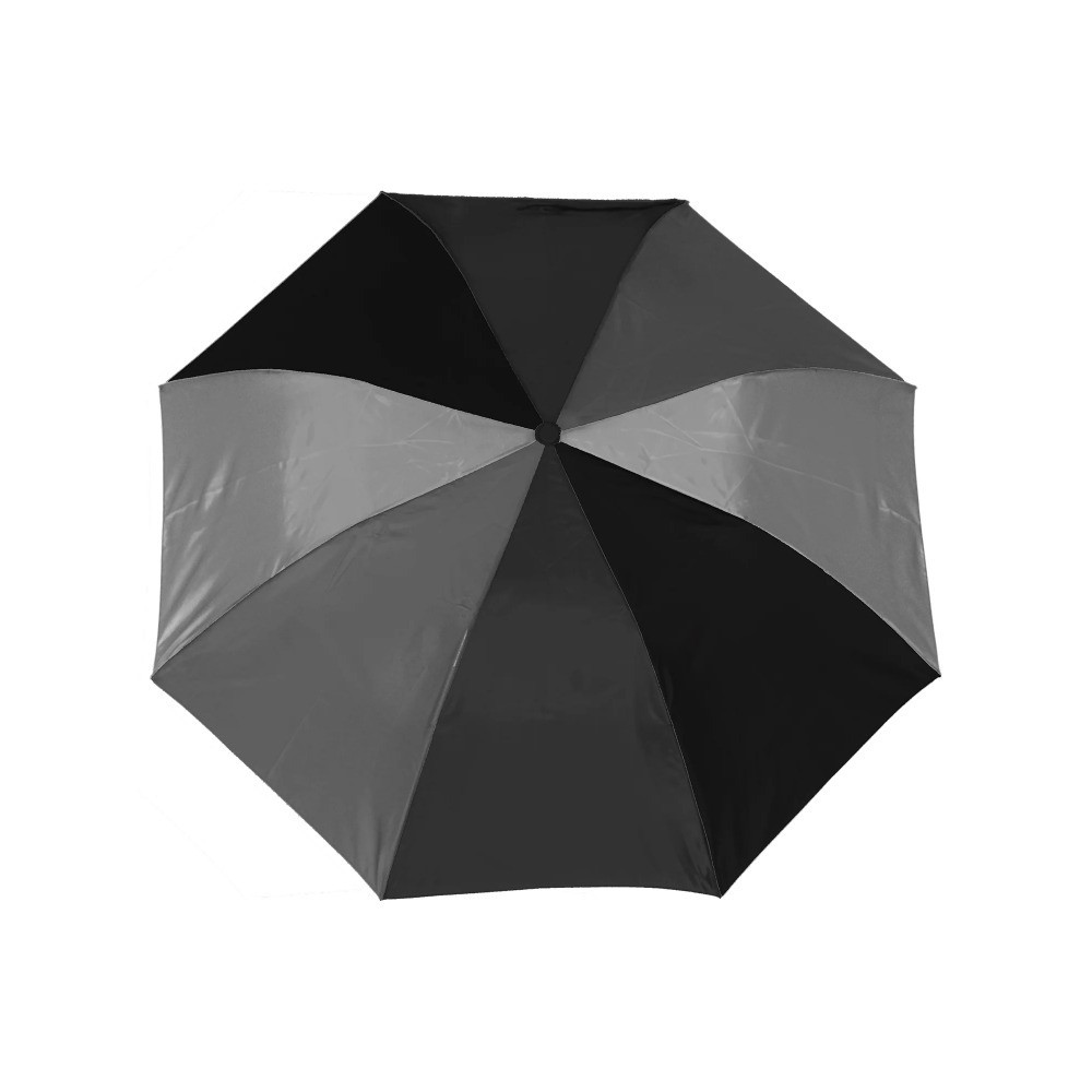 Misty Harbor Automatic Open Folding Rain Umbrella, Black Grey